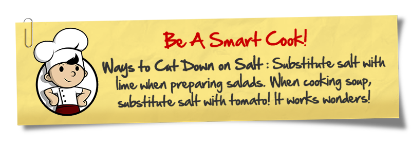 be a smart cook