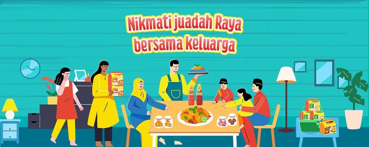 Nikmati juadah Raya bersama keluarga