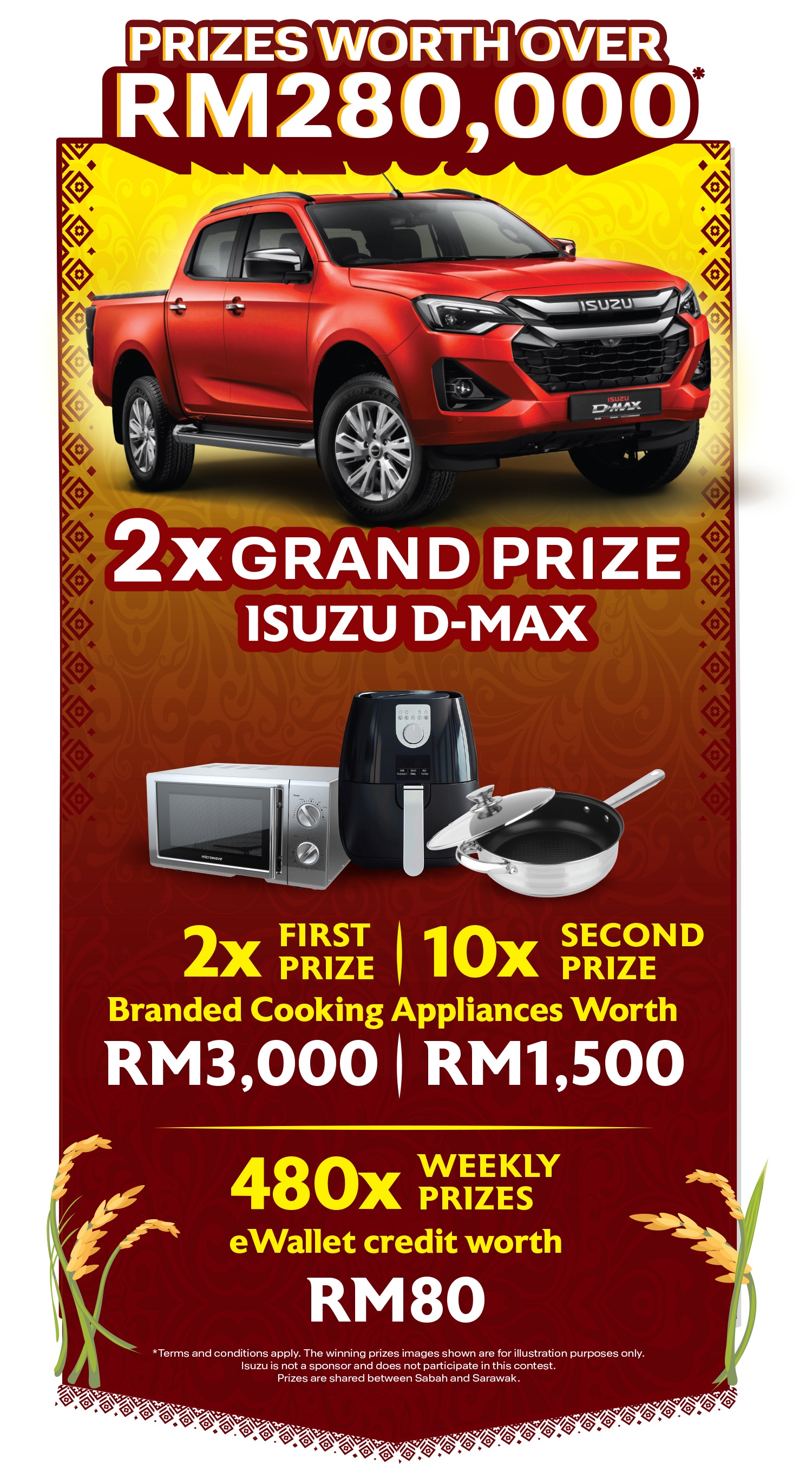 JOM MASAK & MENANG BERSAMA Prizes