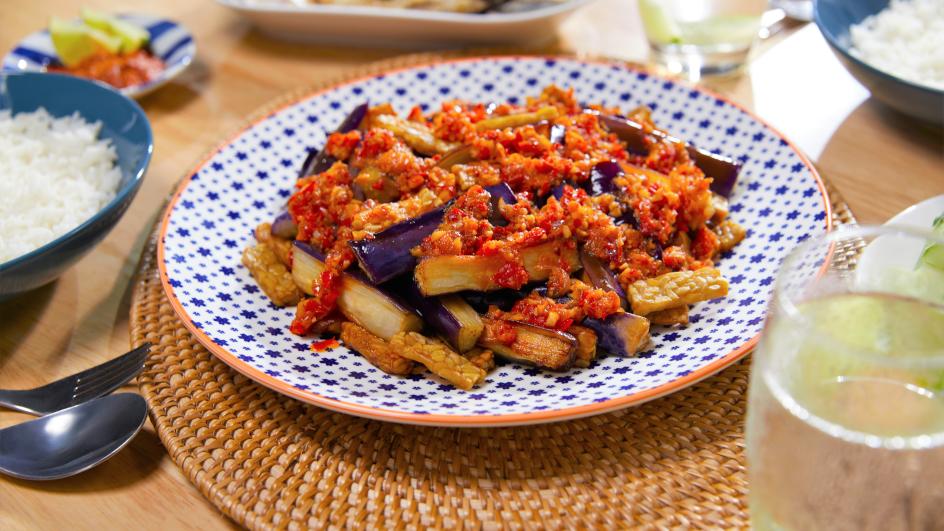 Spicy Tempeh & Eggplant Sambal Recipe