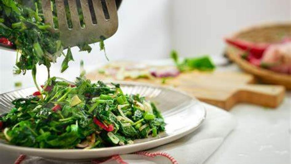 Healthy Stir Fried Spinach