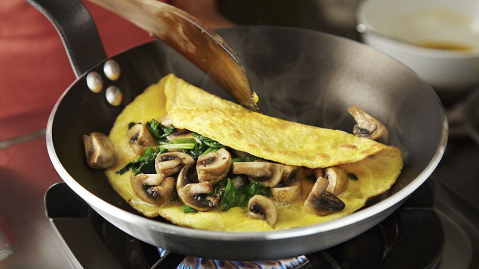 Omelette with Mushroom and Spinach