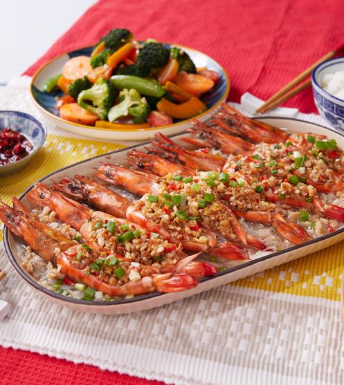 Steam Joyful CukupRasa Garlic Prawn