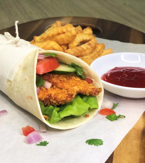Curry Chicken Crunchy Wrap