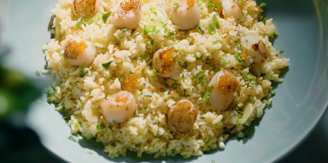 Scallop Fried Rice With Fish Roe