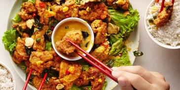 Golden Salted Egg Fried Chicken