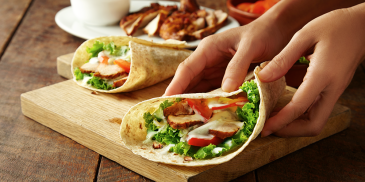 Yogurty Chicken Sambal Wrap