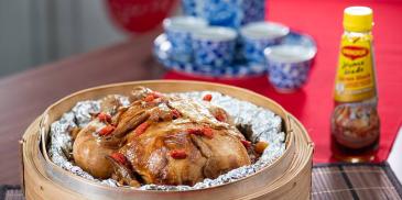 Steamed 8 Treasures Herbal Chicken