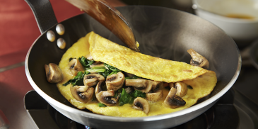 Omelette with Mushroom and Spinach