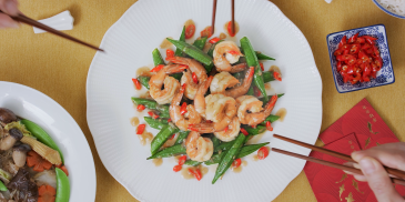 Joyful Stir Fry Prawns