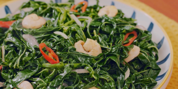 Stir-Fried Tapioca Leaves