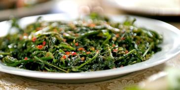 Stir Fried Wild Ferns Sambal Belacan