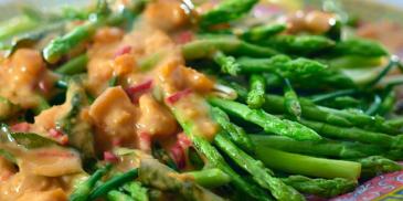 Auspicious Asparagus With Salted Egg