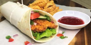 Curry Chicken Crunchy Wrap